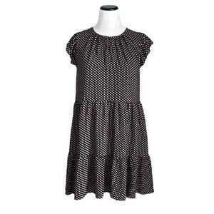 Ann Taylor Women’s Polka Dot Tiered Mini Dress Size M